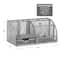 Mind Reader 7-Compartment Desktop Organizer, File & Accessory Storage, Metal Mesh Office Organizer for Desk, Workspace, Mail, Silver